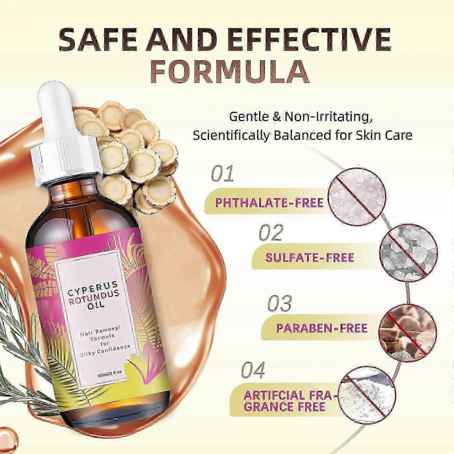 Lumera Cyperus Rotundus Hair Removal Oil